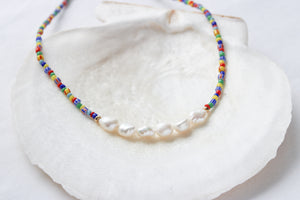 Picnic Beaded Pearl Necklace