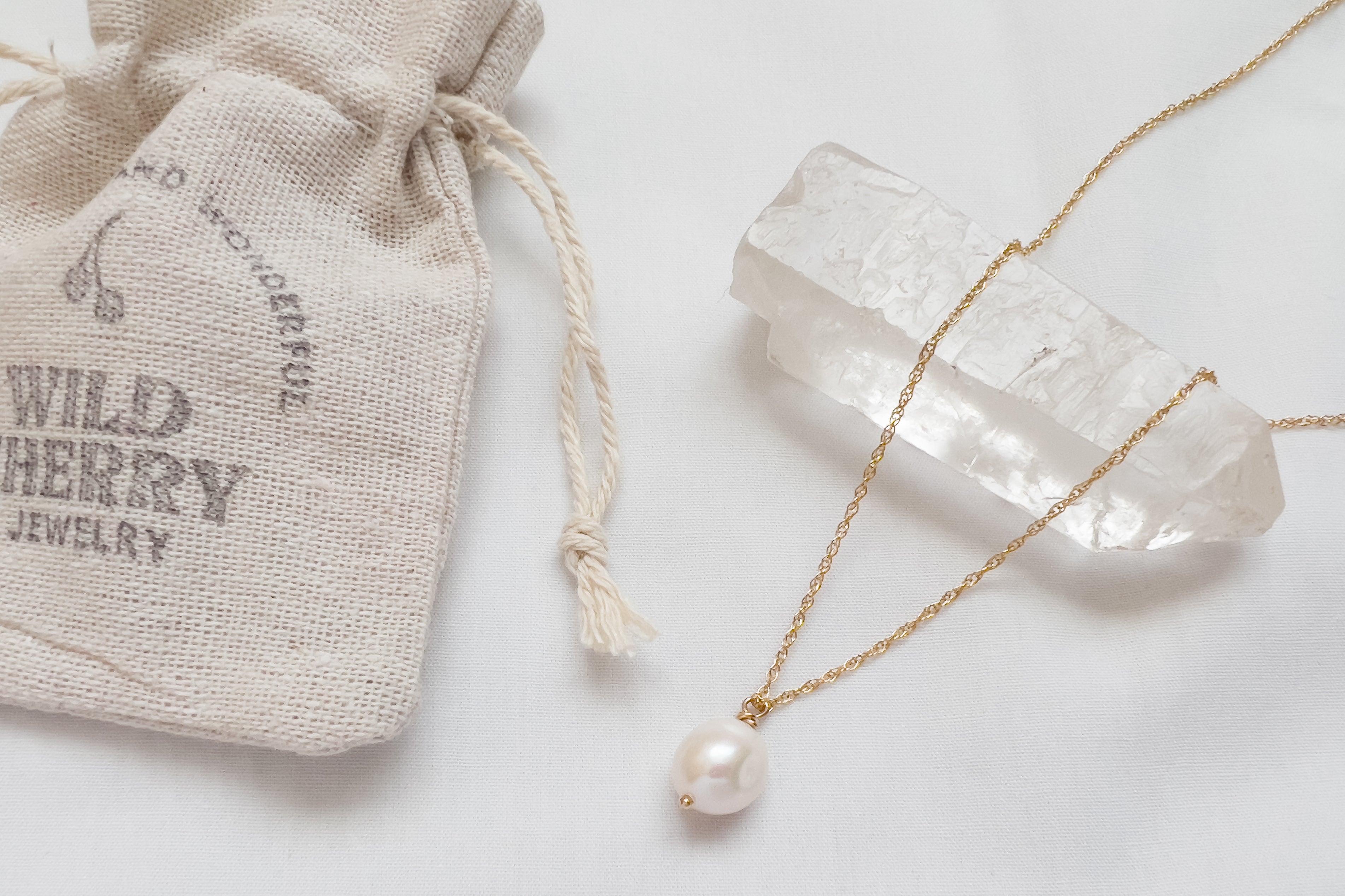 Long Convertible Pearl Necklace // White | The Wild Diamond