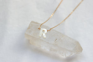 Personalized Mother of Pearl Necklace