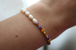 Load image into Gallery viewer, Half Pearl and Half Seed Bead Colourful Bracelet
